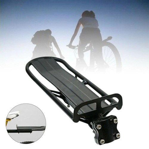 Black alu rear bicycle - alu,