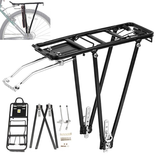 Alloy rear pannier rack - alloy,