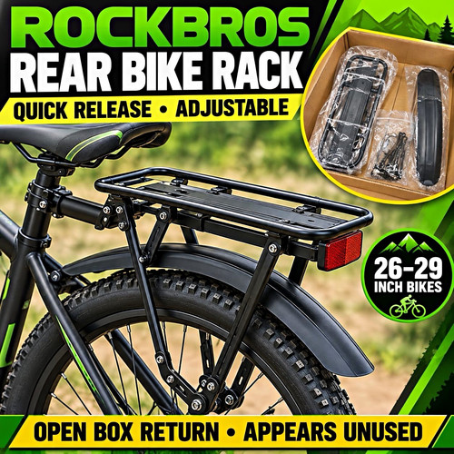 Rockbros rear bike pannier - rear,