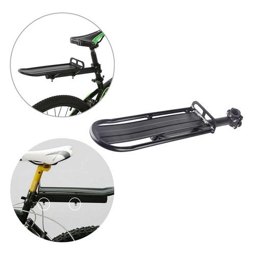 Alu rear bicycle pannier - alu, rack
