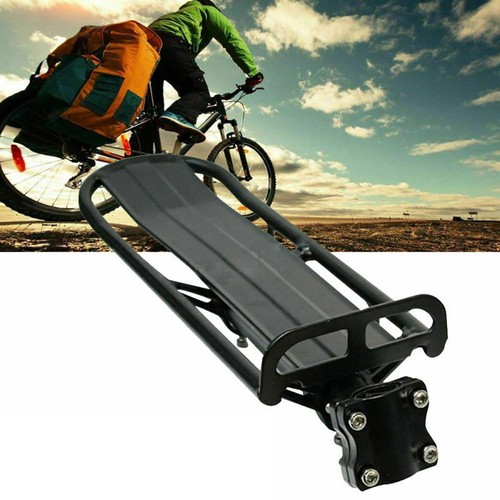 Black alu rear bicycle - black, pannier